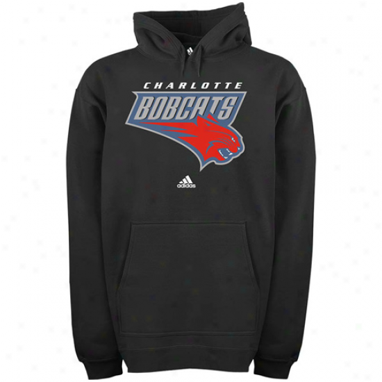 Adidas Charlotte Bobcats Black Elementary Logo Hoody