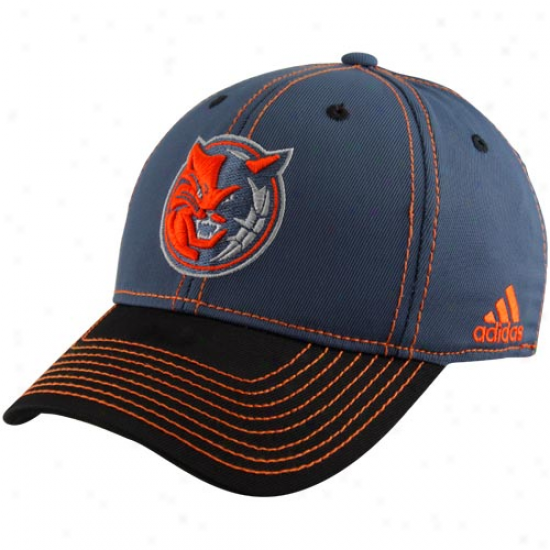 Adidas Charlotte Bobcats Slate Blue Tactel Structured Flex Hat