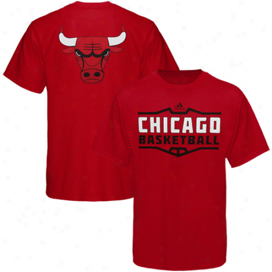 Adidas Chicago Bulls Youth Teeam Perimeter T-shirt - Red