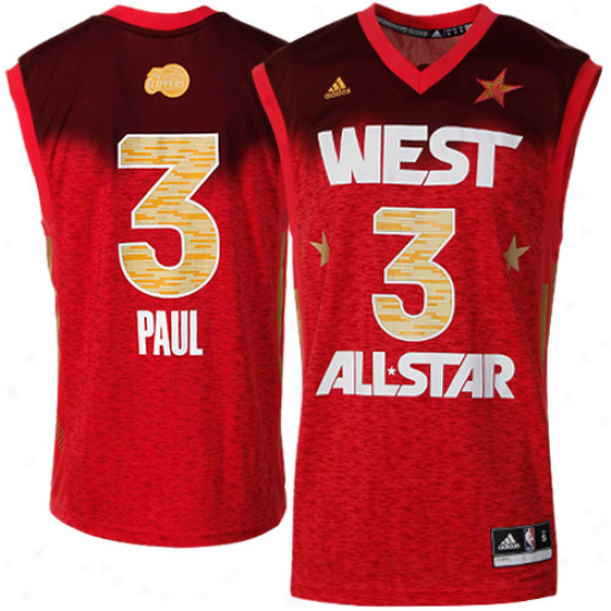 Adidas Chris Paul 2012 West All-star Replica Jerseg - Red