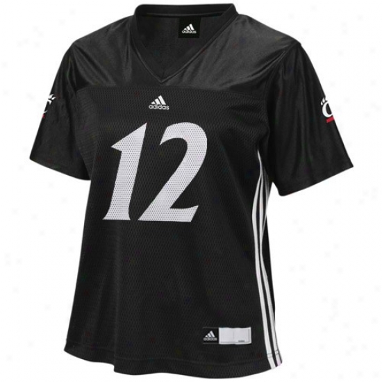 Adidas Cincinnati Bearcast Women's #12 Fashion Replica Football Jersey - Black