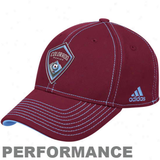 Adidas Colorado Rapids Authentic Coach's Flex Hat - Maroon