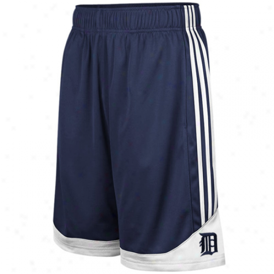 Adidas Detroit Tigers Youth Ships of war Blue Pre-game Mesh Shorts