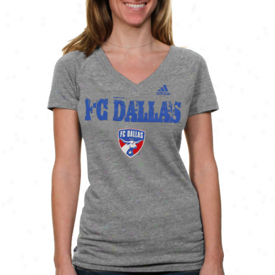 Adidas Fc Dallas Women's Glory Logo T-shirt - Ash