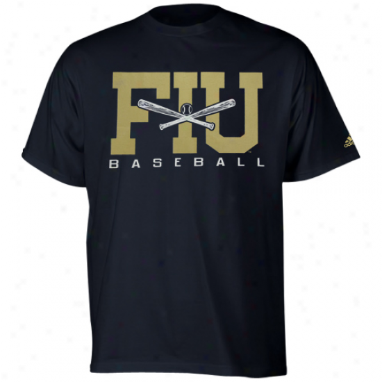 Adidas Florida International Golden Panthers Sport It Baseball T-shirt - Navy Blue