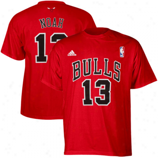 Adidas Joakim Noah Chicago Bulls #13 Youth Player T-shirt - Red