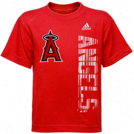 Adidas Los Angeles Angels Of Anaheim Preschool Red The Loudest T-shirt