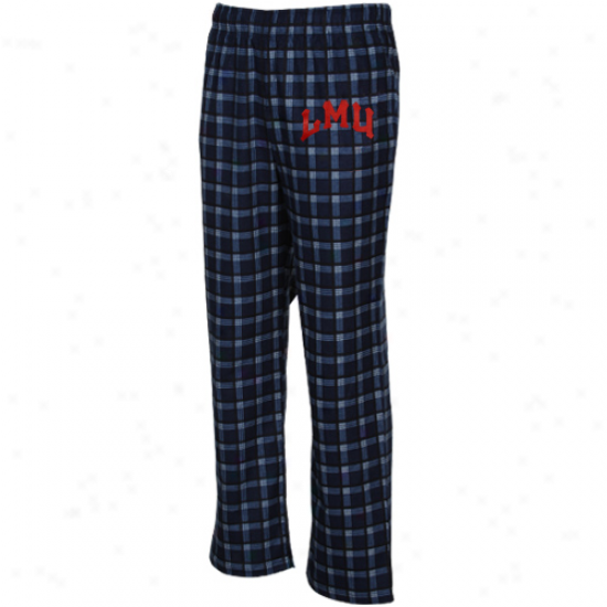 Adidas Loyola Marymount Lions Navy Blue Tailgate Flannel Pajama Pants