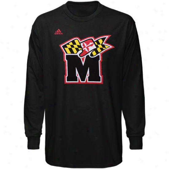 Adidas Maryland Terrapins Second Best Long Sleeve T-shirt - Black