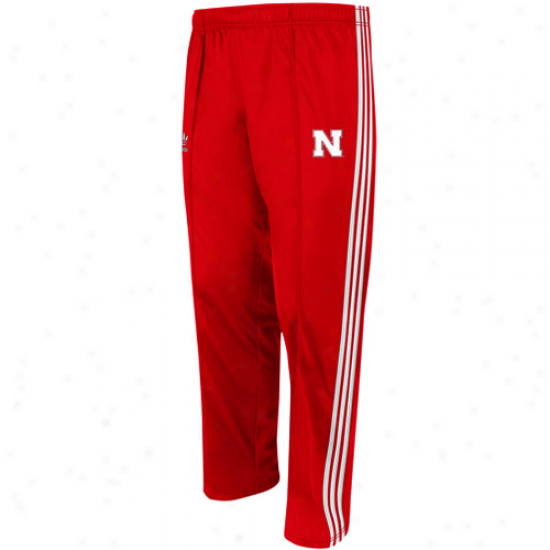 Adidas Nebraska Cornhuskers Scaelet Legacy Track Pants