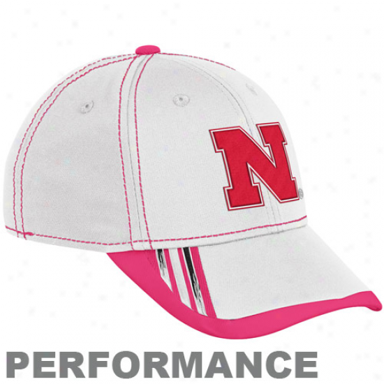 Adidas Nebraska Cornhuskers White Breast Cancer Awareness Players Sideline Performance Flex Cardinal's office