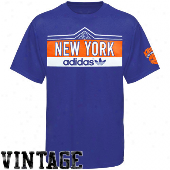 Adidas New York Knicks Royal Blue Banter Premium T-shirt