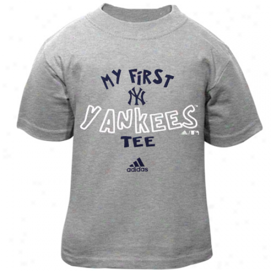 Adidas New York Yankees Infant Ash The Other First T-shirt