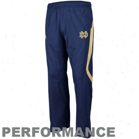 Adidas Notre Dame Fighting Irish Navy Blue Scorch Warm-up Performance Pants