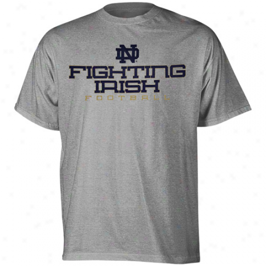 Adidas Notre Dame Fighting Irish Youth Armstrong T-shirt - Ash