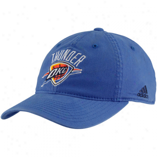 Adidas Oklahoma City Thunder Light Blue Basic Logo Flex Slouch Cardinal's office -