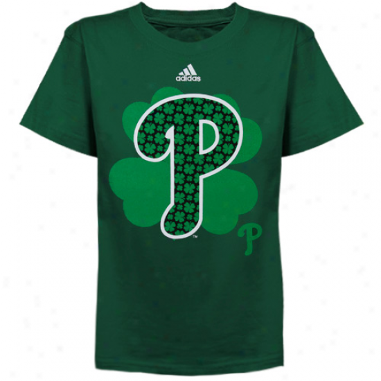 Adidas Philadelphia Phillies Preschool Clover Cluster T-shirt - Green
