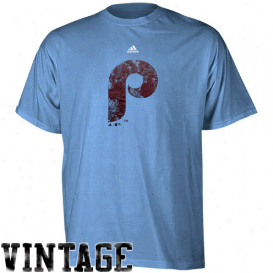 Adidas Philadelphia Phillies Youth Super Soft Cooperstown T-shirt - Light Blue