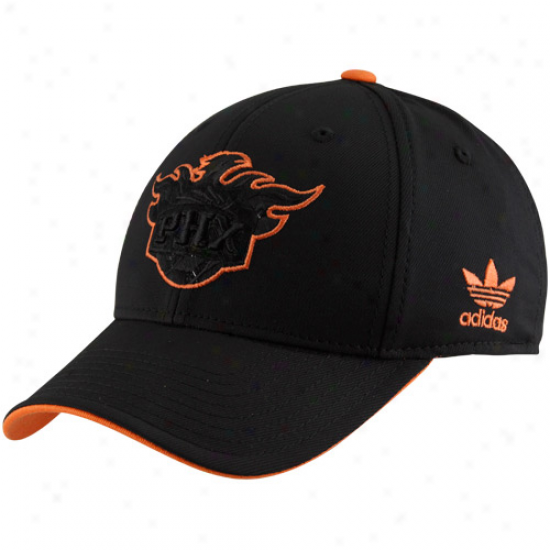 Adidas Phoenix Suns Black Highlighter Flex Hat