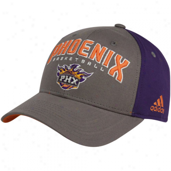 Adidas Phoenix Suns Gray-purple Brotherhood Adjustable Hat