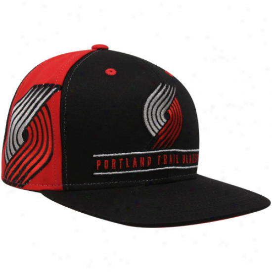 Adidas Portland Trail Blazers Black Duality Snapback Adjustable Hat