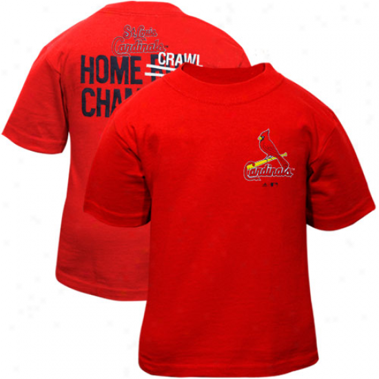 Adidas St. Louis Cardinals Infant Red Home Crawl Champion T-shirt