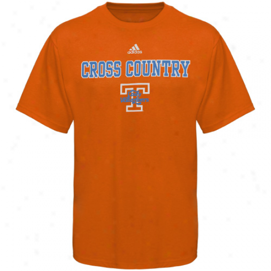 Adidas Tennessee Wife Vols Tennessee Orange Track & Field T-shirt-