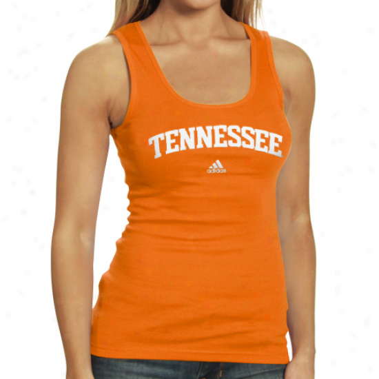 Adidas Tennessee Volunteers Ladies Tennessee Orange Sideline Arch Tank Top