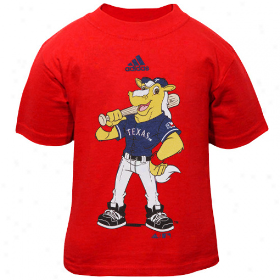 Adidas Texas Rangers Toddler Rangers Captain Mascot T-shirt - Red