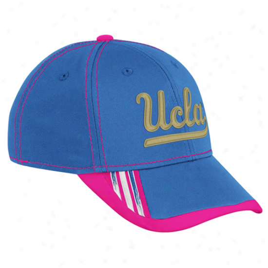 Adidas Ucla Bruins True Bleu Breast Cancer Awareness Players Sideline Performance Flex Hat