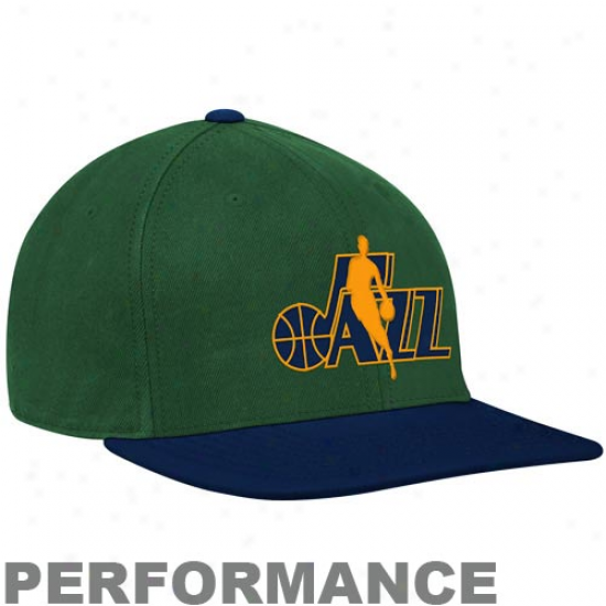 Adidas Utah Jazz Green-navy Blue 2-in-1 Bill Performance Flex Cardinal's office