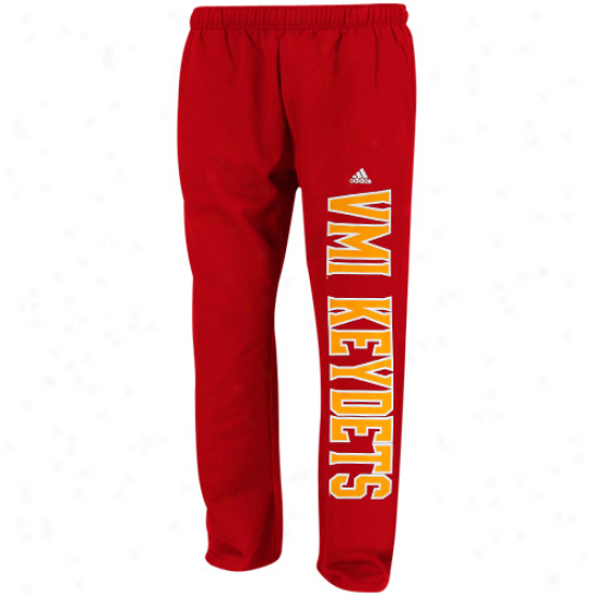 Adidas Vmi Virginia Military Keydets Red Word Plus Cover fleecily Sweatpants