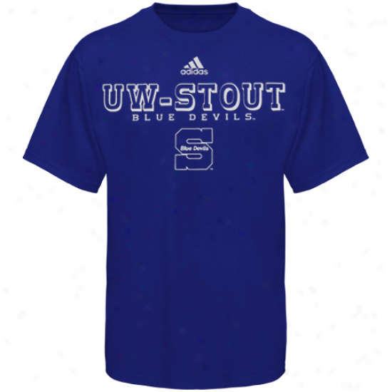 Adidas Wisconsin Stout Blue Devlis Royal Melancholy True Basic T-shirt