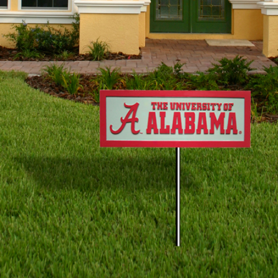 Alabqma Crimson Tide 12.5'' X 4.5'' Garden Sign