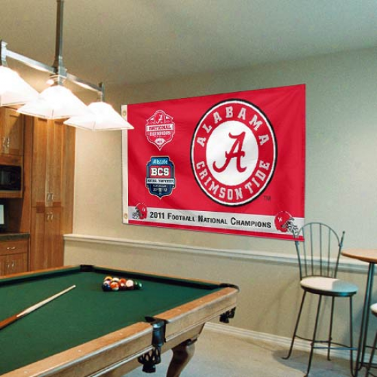 Alabama Crimson Tide 2011 Bcs National Champions 3' X 5' Flag