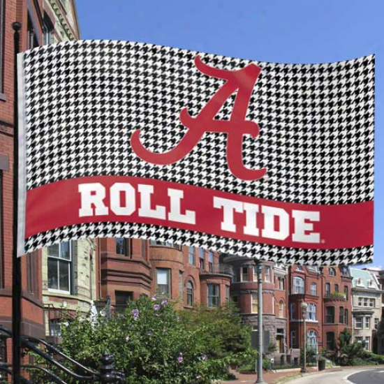 Alabama Crimson Tide 3' X 5' Houndstooth Flag