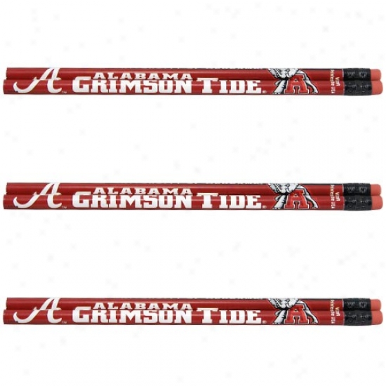 Allabama Crimson Tide 6-pack Team Logo Paint Set