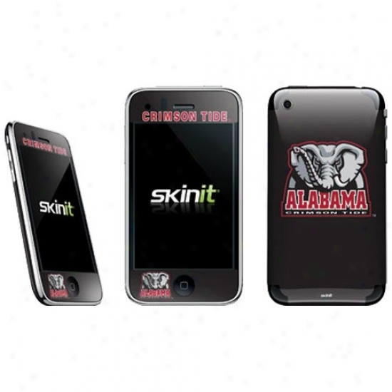 Alabama Crimson Tide Black Iphone Skin Decal