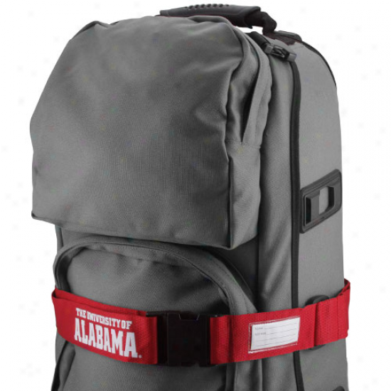 Alabama Crimson Tide Crimson Adjustable Luggage Strap