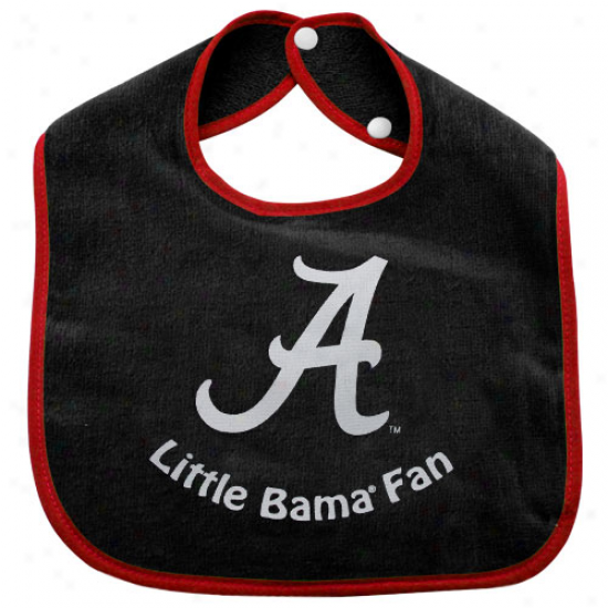 Alabama Crimson Tide Infant Little Fan Bib - Dismal