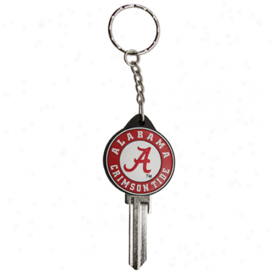 Alabama Crimson Tode Logo Key Blank Keychain
