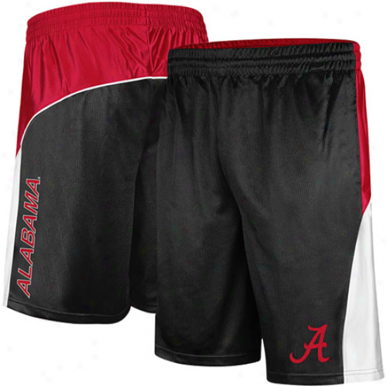 Alabama Crimson Tide Patriot Workout Shorts - Black-crimson