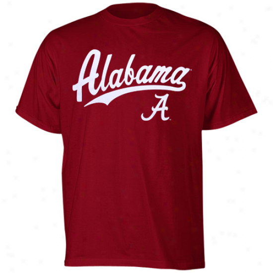 Alabama Crimson Tide Script One T-shirt - Crimson