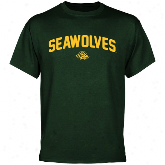 Alaska Seawolves Mascot Logo T-shirt - Green