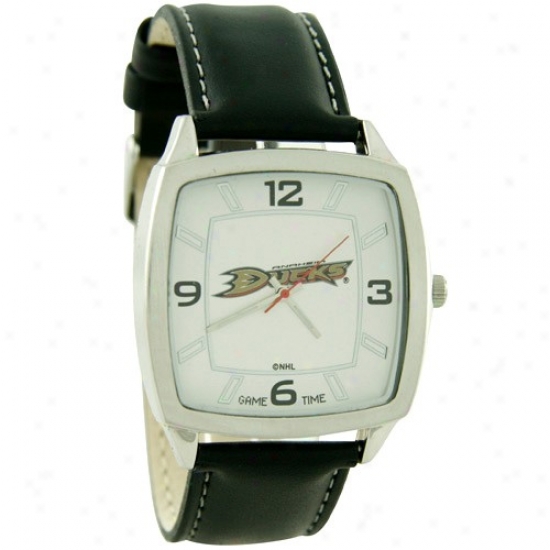 Anaheim Ducks Retro Watch W/ Leather Band