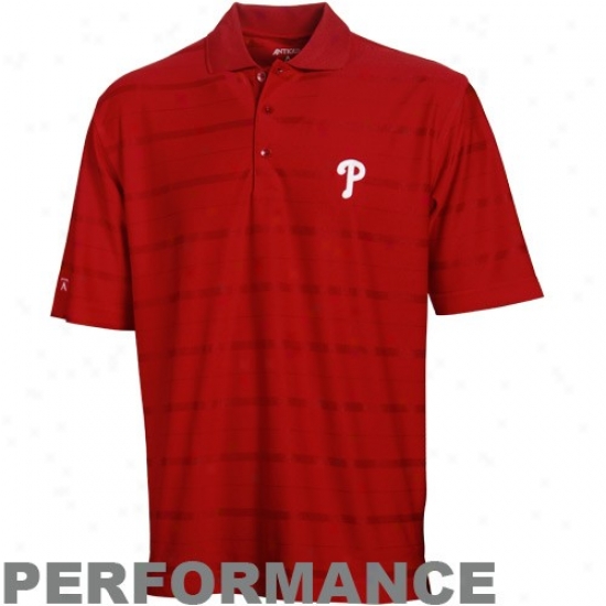 Antigua Philadelphia Phillies Red Tone Performance Polo