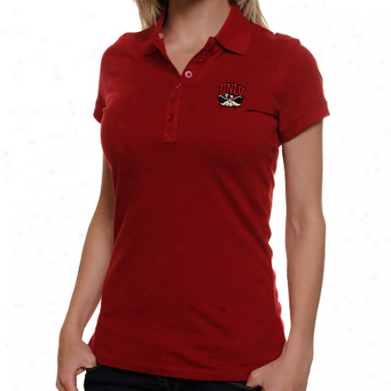 Antigua Unlb Rebels Ladies Red Spark Premium Polo