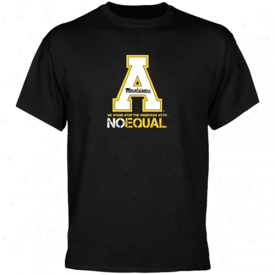 Appalachian State Moutnaineers Black Mountain Top T-shirt