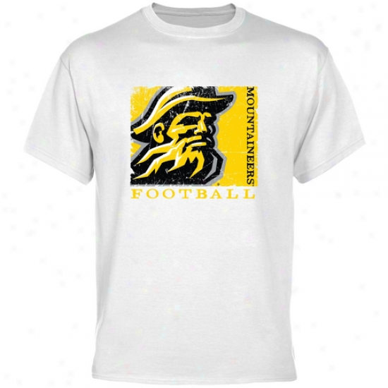 Appalachian State Mountaineers White Sport Stamp T-shirt