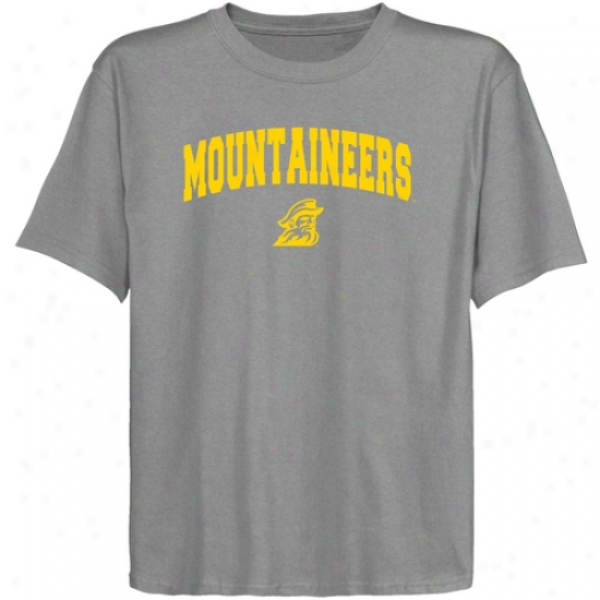 Appalachian State Mountaineers Youth Ash Logo Arch T-shirt